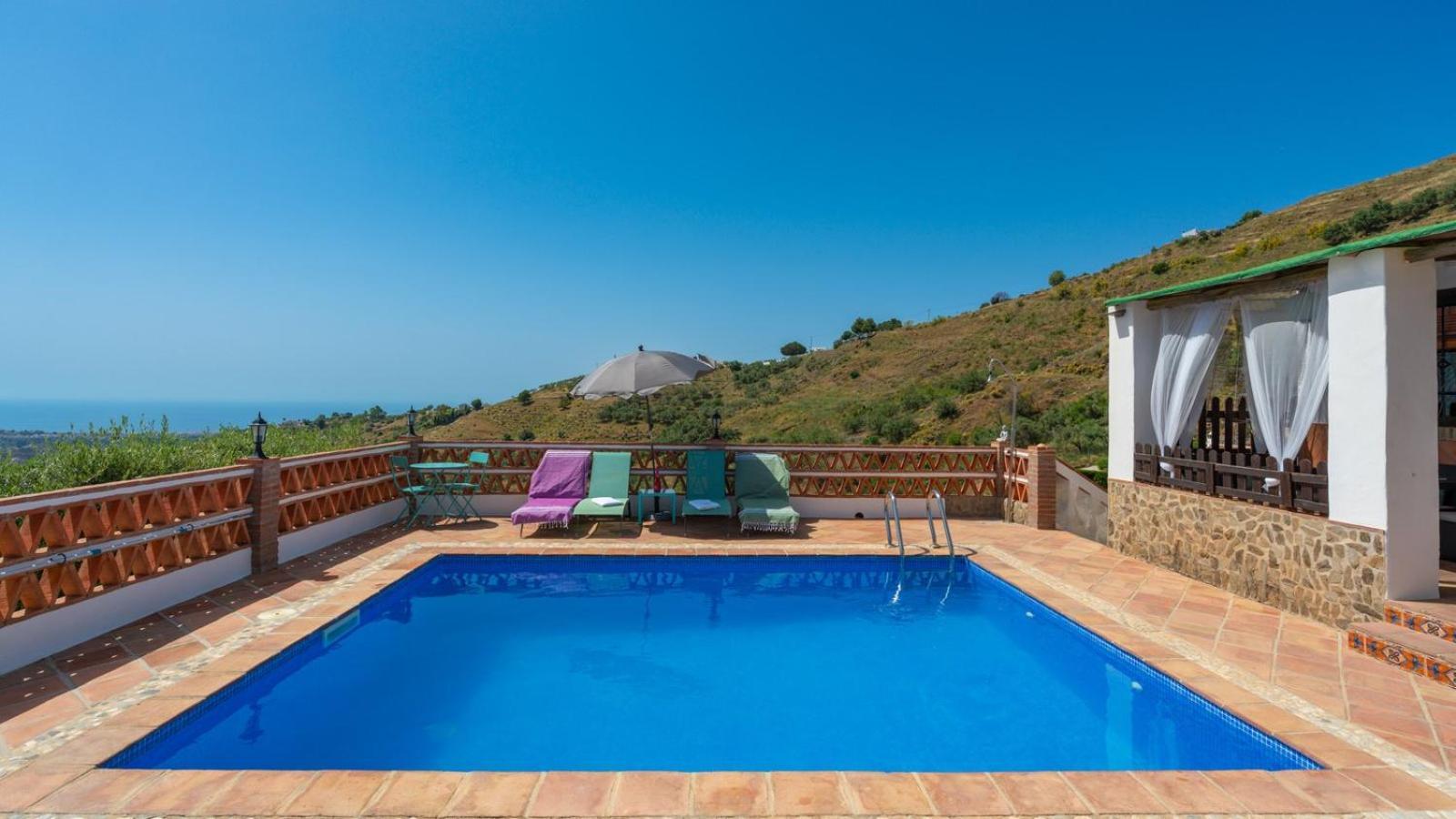 Cortijo El Mirador Frigiliana By Ruralidays Villa Luaran gambar