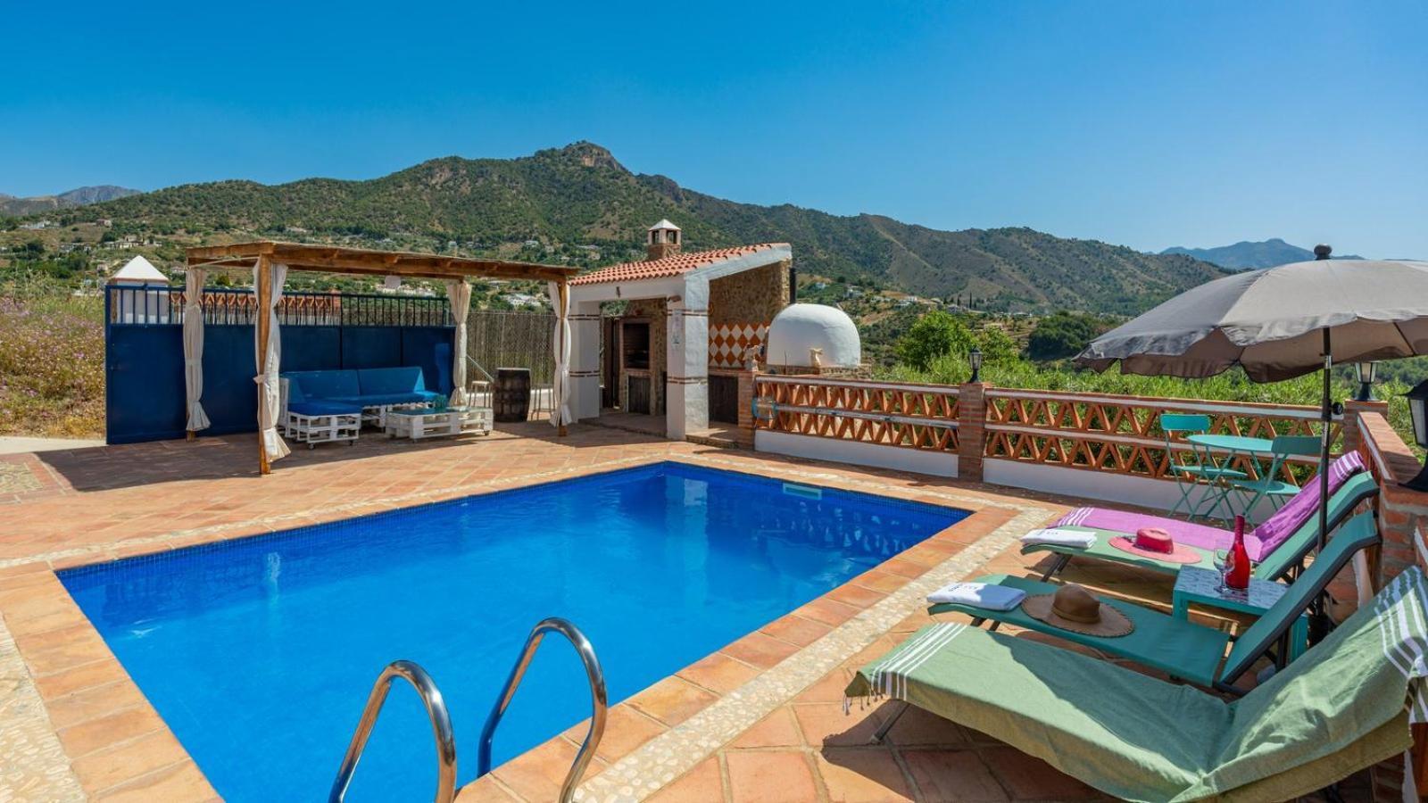Cortijo El Mirador Frigiliana By Ruralidays Villa Luaran gambar
